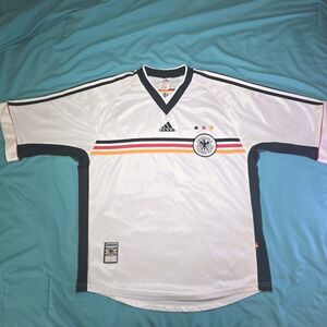 Vintage Adidas Germany National Team Soccer Jersey Made in Portugal DFB
